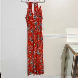Patrons of Peace Red Floral Sundress